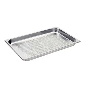 Bacinella Gastronorm Forata 1/1 in Acciaio Inox 53x32,5x4 cm | Cottura Alimenti - Foto 1 di 1