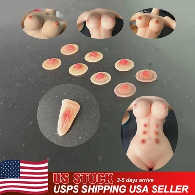US 1/6 Cubierta de pezón Parches de pecho Accesorios para 12" Mujer PH TBL Figura Cuerpo Foto 1 de 4