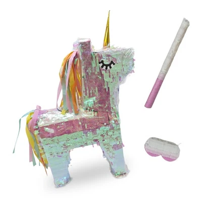 Pinata Schlag Pinata Geburtstagspinata Glitzer Pinata Partypinata Einhorn Set - Bild 1 von 4