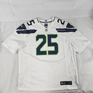 Seattle Seahawks Hombres XL Blanco #25 Richard Sherman Fútbol en el Campo Nike LEER⬇ - Imagen 1 de 15