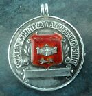 Vintage srebrna i emaliowana torba na zegarek sportowy medal H/M 1955 -