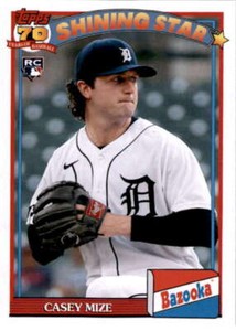 2021 Topps Archives 1991 Topps Bazooka Shining Stars #91BZ-4 Casey Mize Tigers