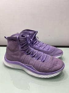 Sz 16 Men Under Armour Curry 4 FloTro Vivid Lilac Purple Basketball Shoes RARE - Picture 1 of 24
