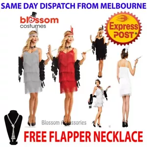 K76 Ladies 20s 1920s Charleston Flapper Chicago Gatsby Fancy Dress Party Costume - Picture 1 of 7