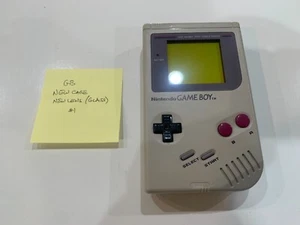Sistema portátil Nintendo Game Boy Launch Edition gris NUEVO ESTUCHE/BOTONES/LENTE como nuevo - Imagen 1 de 23