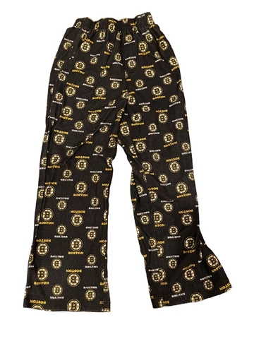 Boston Bruins NHL Youth Boy's Team Logo Sleepwear Pajama Pants Size Small 8 Cover
