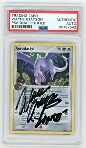 PSA Signed Wayne Grayson Aerodactyl EX Legend Maker 1 Holo Holo Rare - Picture 1 of 2