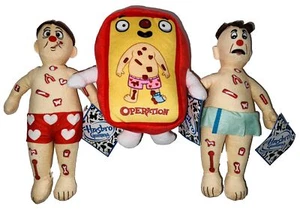Full Brand New Operation Plush Set of 3, 6”, Toy Factory, Hasbro - Picture 1 of 4