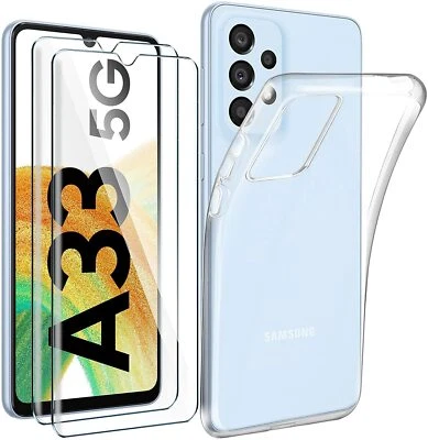 COVER CUSTODIA PER SAMSUNG GALAXY A33 5G + 1 PELLICOLA IN VETRO TEMPERATO  - Immagine 1 di 4