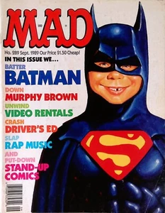 MAD Magazine SEP 1989 Parodie auf Batman Rap Musik Satire & Humor - Bild 1 von 10