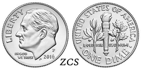 2016 D ROOSEVELT  DIME BU Un-circulated 10 Cents Coin Cover