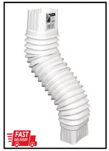 Flex-Elbow 3 In. X 4 In. White Vinyl Downspout Elbow - Picture 1 of 2
