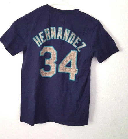 Felix Hernandez Jersey Shirt Youth Medium Seattle Mariners King Cover