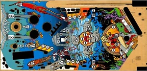 Bally Atlantis Pinball Machine Playfield Overlay - Picture 1 of 1