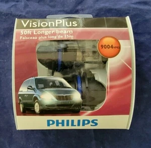 Philips Vision Plus 50' Longer Beam Halogen Upgrade Headlighting Lamps 9004VPS2 - Picture 1 of 2