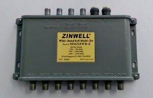 Zinwell MS6X8WB-Z Wide-Band 6x8 Multi-Switch for Ka/Ku Dish Antenna - Open Box