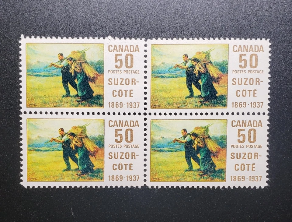Stamps Canada Mint: #492 50c Suzor Cote blk. of 4 VF MNH - Image 1 of 1