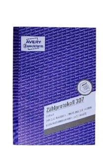 Forma de propósito Avery 307 protocolo de conteo A5, 50 hojas sin tala libro de formularios - Imagen 1 de 3