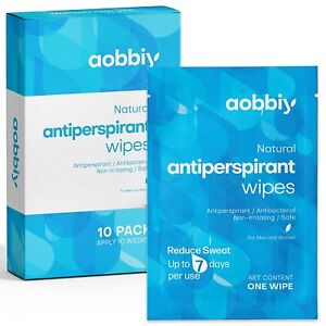 Aobbiy Antiperspirant Wipes, Reduce Sweat Up To 7-days Per Use, For Men & Women