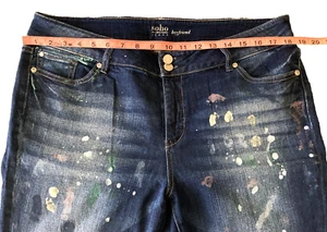 SOHO New York & Company Boyfriend blaue Damenjeans mittlere Waschung Größe 14/36 - Bild 1 von 10