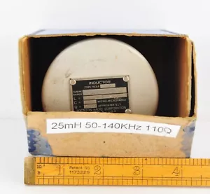 Boonton Inductor Type 103A 42. Labeled 50-140KC, 25mH, 9mmF, Q apox 110 - Picture 1 of 4
