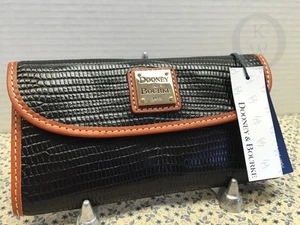 NWT*Dooney & Bourke Leather*BLACK*Continental Clutch Wallet*16003E S166 *KITNEY* - Picture 1 of 2