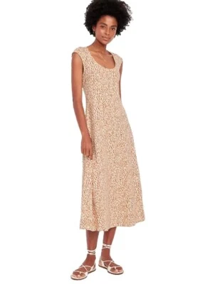 Novo Vestido Antigo Marinho Feminino Fit and Flare Vestido Midi Estampa Animal Muitos Tamanhos - Imagem 1 de 4