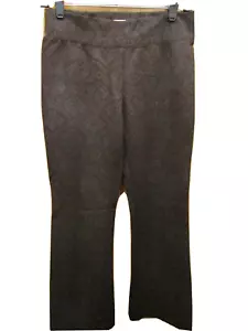 WOMENS LENA GABRIELLE STRETCH PRINTED FABRIC DESIGN BLACK PANTS SIZE 4 - Picture 1 of 5