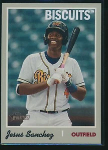 2019 Topps Heritage Minor League  217 Jesus Sanchez   Base Short Print SP - Picture 1 of 1