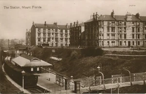 THE RAILWAY STATION, MOUNT FLORIDA, GLASGOW - Lanarkshire Postcard - Picture 1 of 2