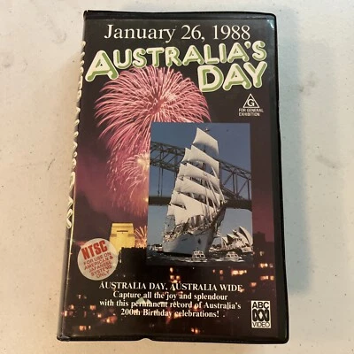 Australia's Day January 26, 1988 VHS Tape NTSC Bi-centennial 200th Birthday - Image 1 of 3