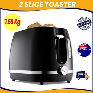 Toaster 2-Slice Electric Automatic Crumb Tray Defrost Reheat Variable Browning A - Picture 1 of 2