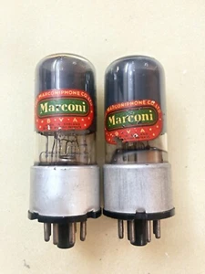 Marconi Osram GEC 12SN B36 Metal Base Cup Getter Good Tested Matched Pair - Picture 1 of 8