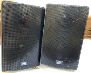 Muzak OWI Speakers Set Of 2 OWI-702 Black s 70.7 Volt 2.5 TO 15W $45 - Picture 1 of 16