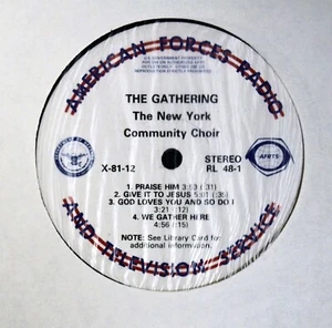 BLACK GOSPEL LP Edwin Hawkins New York Community Choir AFRTS LP - Picture 1 of 1