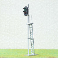 Details about   1 x O scale 1:48 cantilever block signal tower wired LEDs 3 aspects 12V silver