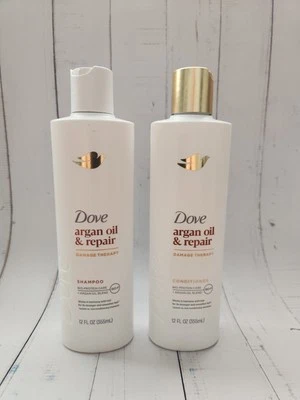 (Набор из 2) Шампунь и кондиционер Dove Argan Oil & Repair Damage Therapy, 12 унций  - Изображение 1 из 2