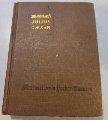 Shakespeare’s Julius Caesar MacMillan’s Pocket Book 1916 Foto 1 de 4