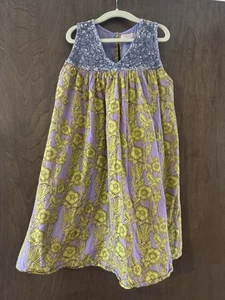 Pink Chicken New York Girls Dress 10Y Lavender Floral Sequin Top - Picture 1 of 9