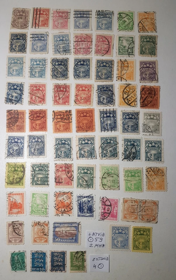 Sellos Letonia 1920-1940 ESTONIA como nuevos y usados. ver escaneo. ENVÍO INTERNACIONAL GRATUITO Foto 1 de 1