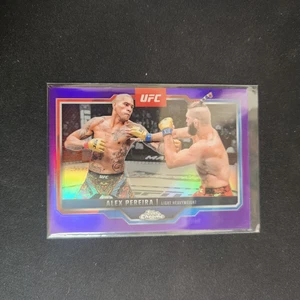 2025 Topps Chrome UFC ALEX PEREIRA Purple Light Heavyweight #2      L57 - Picture 1 of 2