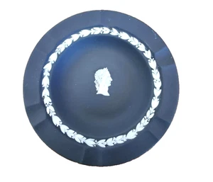 Wedgwood Black Basalt Jasperware Julius Caesar Head Executive Ashtray/Dish - Picture 1 of 2