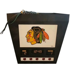 Vintage Chicago Blackhawks NHL Hockey Anzeigetafel Jumbotron Hängeleuchte Lampe - Bild 1 von 10