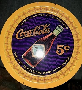 Bandeja metálica conmemorativa Coca-Cola vintage 1980-75 años diseño colorido BONITA - Imagen 1 de 4
