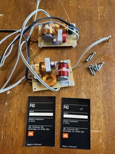 JBL P40 Three-way Speaker Crossovers & Badges With Screws Tested - Picture 1 of 8