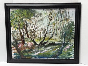 Original Oil on Canvas "Springtime in Florida Swamp" Patricia O Ketteringham - Picture 1 of 9