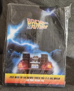 35 Gram Silver BACK TO THE FUTURE MARTY MCFLY, DOC BROWN - 2021 Original Plastic - Picture 1 of 3