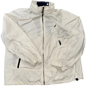 Nautice Cream Bomber Jacket Size Large - Picture 1 of 7