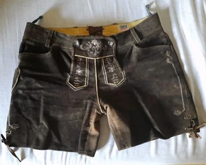 Damen Trachtenlederhose Braun Gr. 44 46 von Country Line - Bild 1 von 3