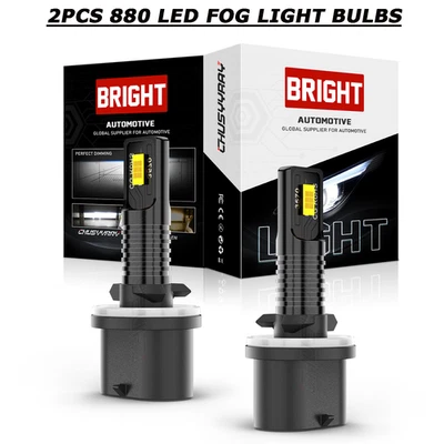 Kit de lâmpadas de neblina dianteiras de LED branco 6000K para Chevrolet Corvette 1990-2004 2X - Imagem 1 de 4